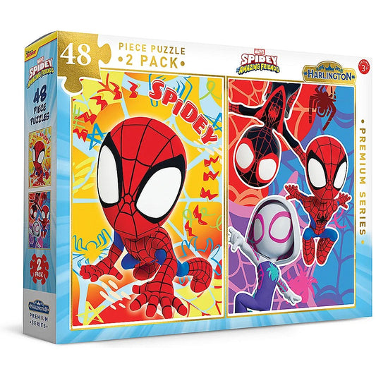 Harlington Kids 48pce Puzzles 2 Pack - Spidey and His Amazing Friends