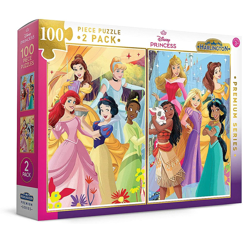 Harlington Kids 100pce Puzzles 2 Pack - Disney Princess