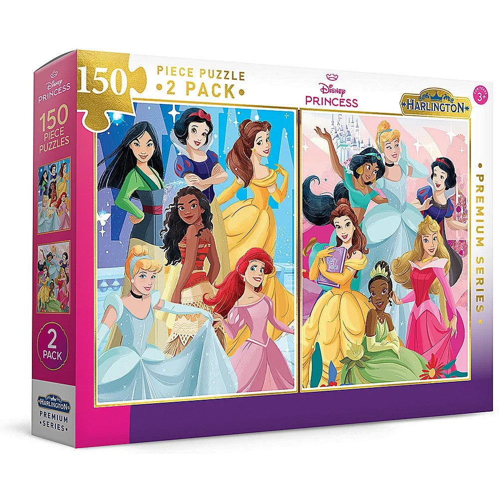 Harlington Kids 150pce Puzzles 2 Pack - Disney Princess