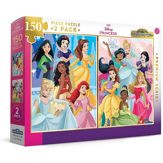 Harlington Kids 150pce Puzzles 2 Pack - Disney Princess