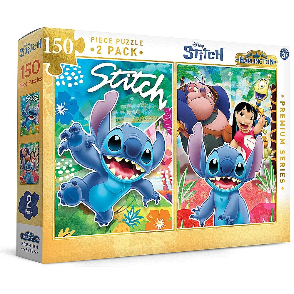 Harlington Kids 150pce Puzzles 2 Pack - Stitch