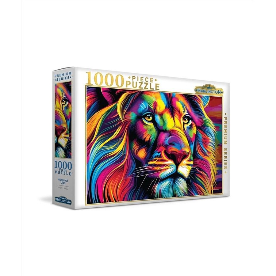 Harlington 1000pce Puzzle - Abstract Lion