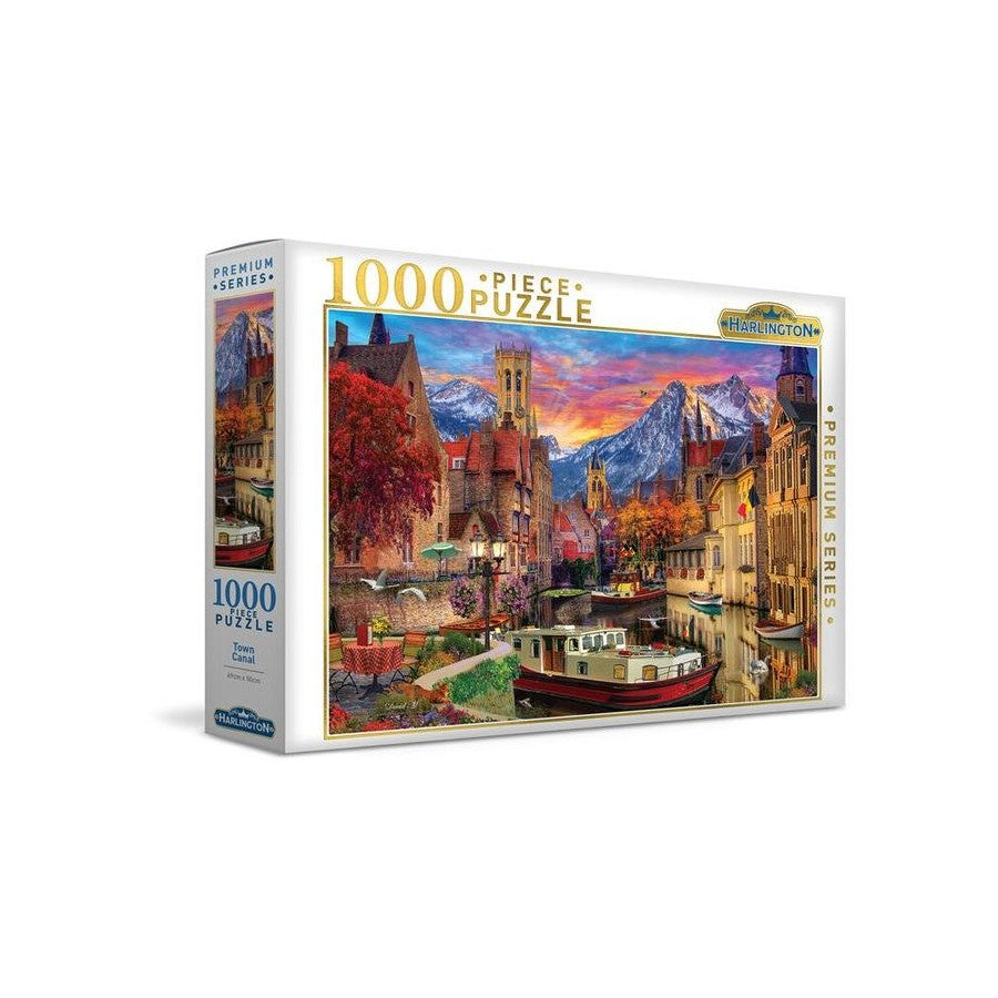 Harlington 1000pce Puzzle - Town Canal