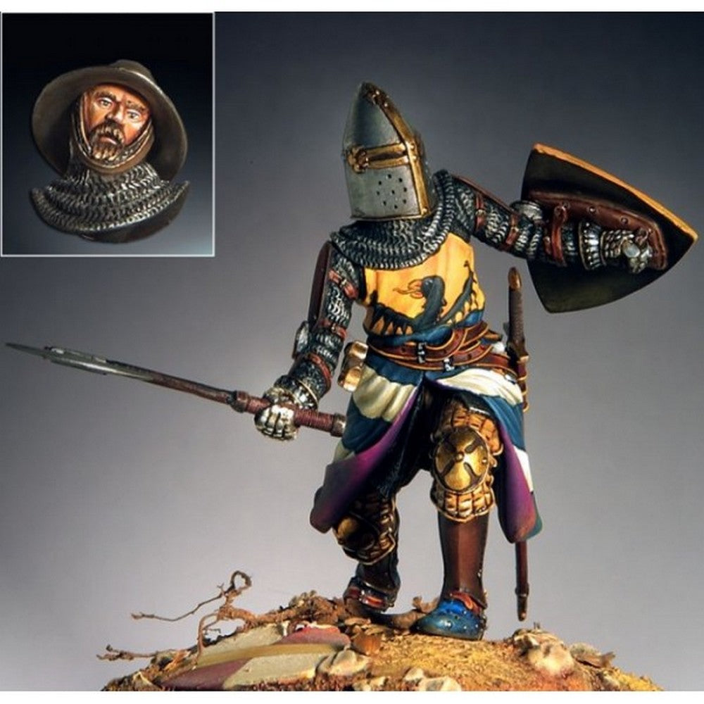 Pegaso Models - Central Italian Knight with Axe 54mm on foot CLASSICS