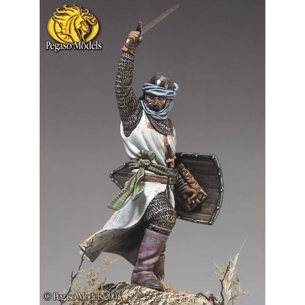 Pegaso Models - Holy Land Knight 54mm on foot CLASSICS