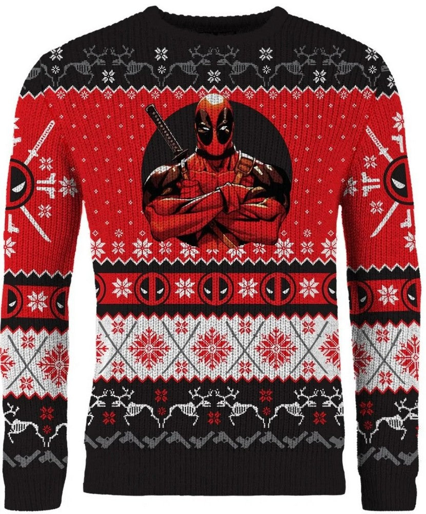 Deadpool Christmas Jumper (Size XXL)
