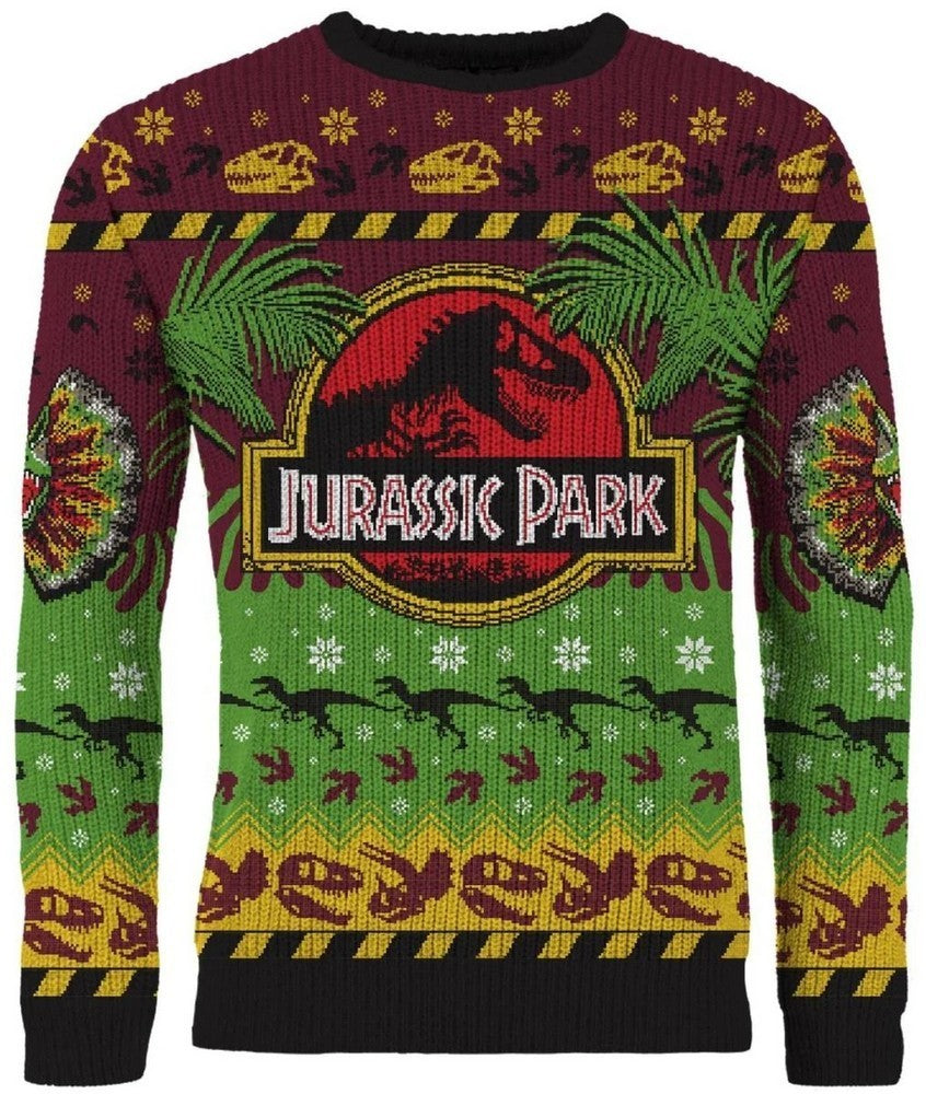 Jurassic Park: Happy Rexmas Christmas Jumper (Size: XS)