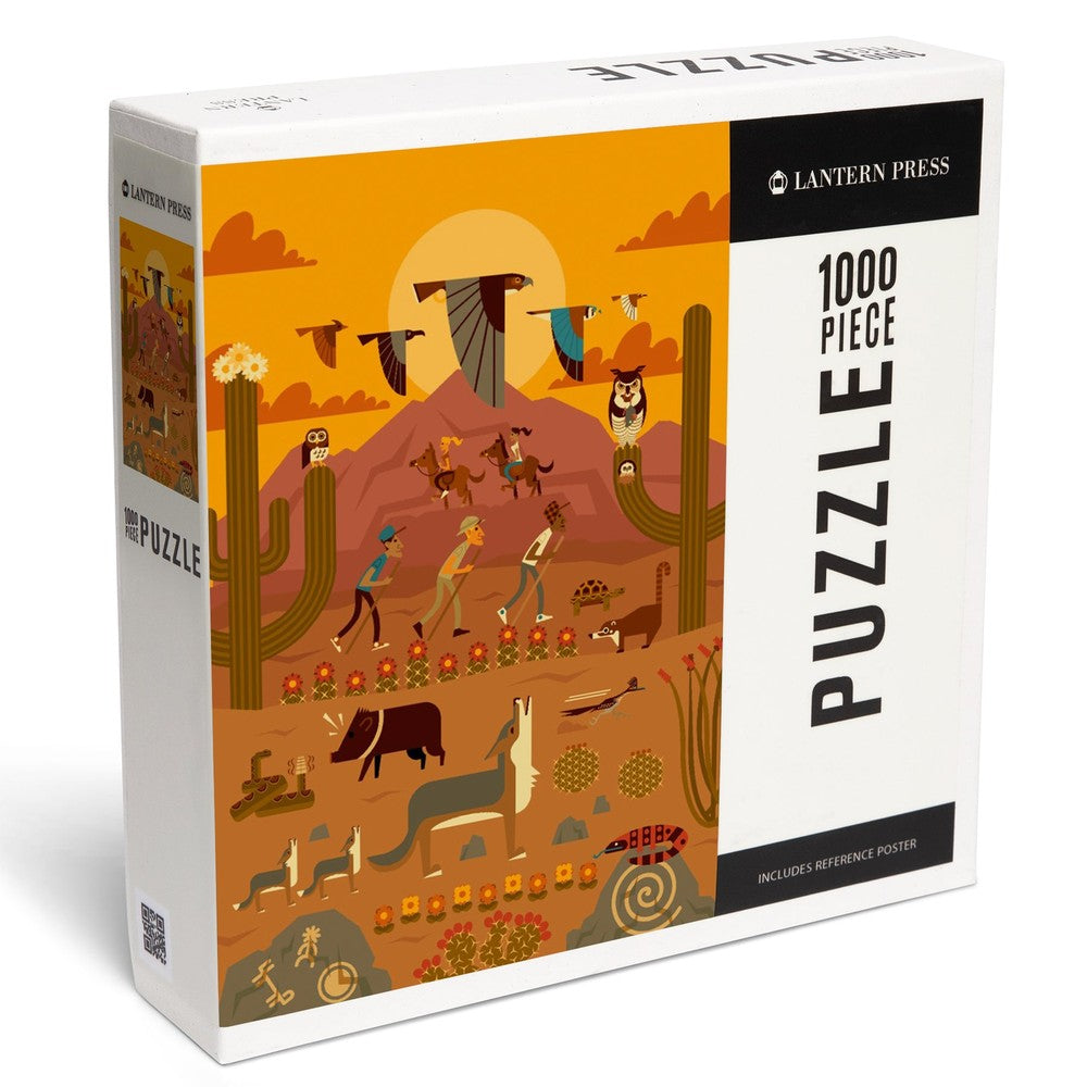 1000 Piece Puzzle Desert Geometric Dayti