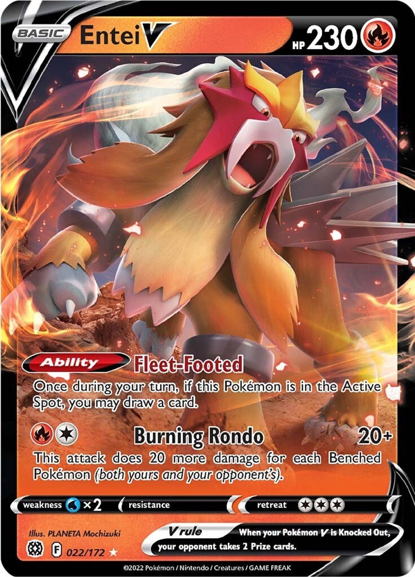 Entei V - SWSH09: Brilliant Stars