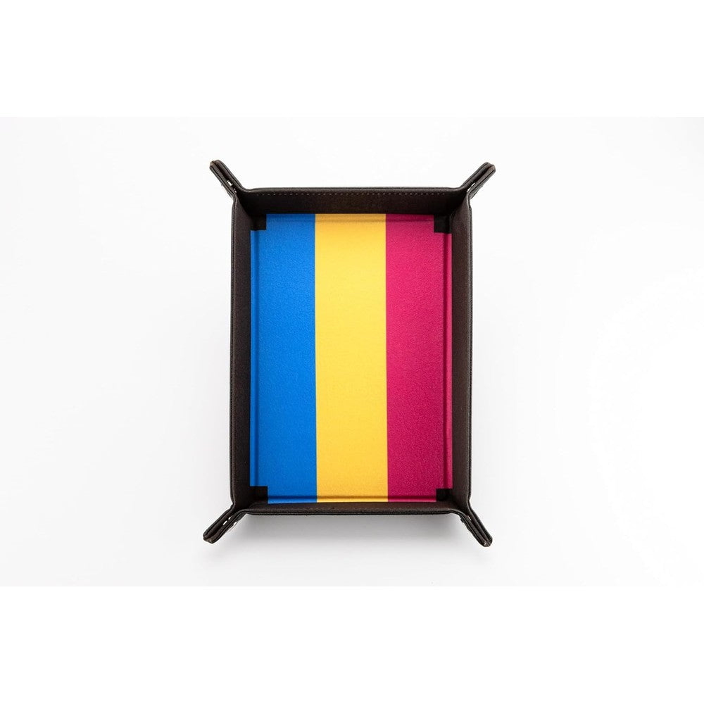 Fanroll: Pride Fold Up Velvet Dice Tray: Pansexual