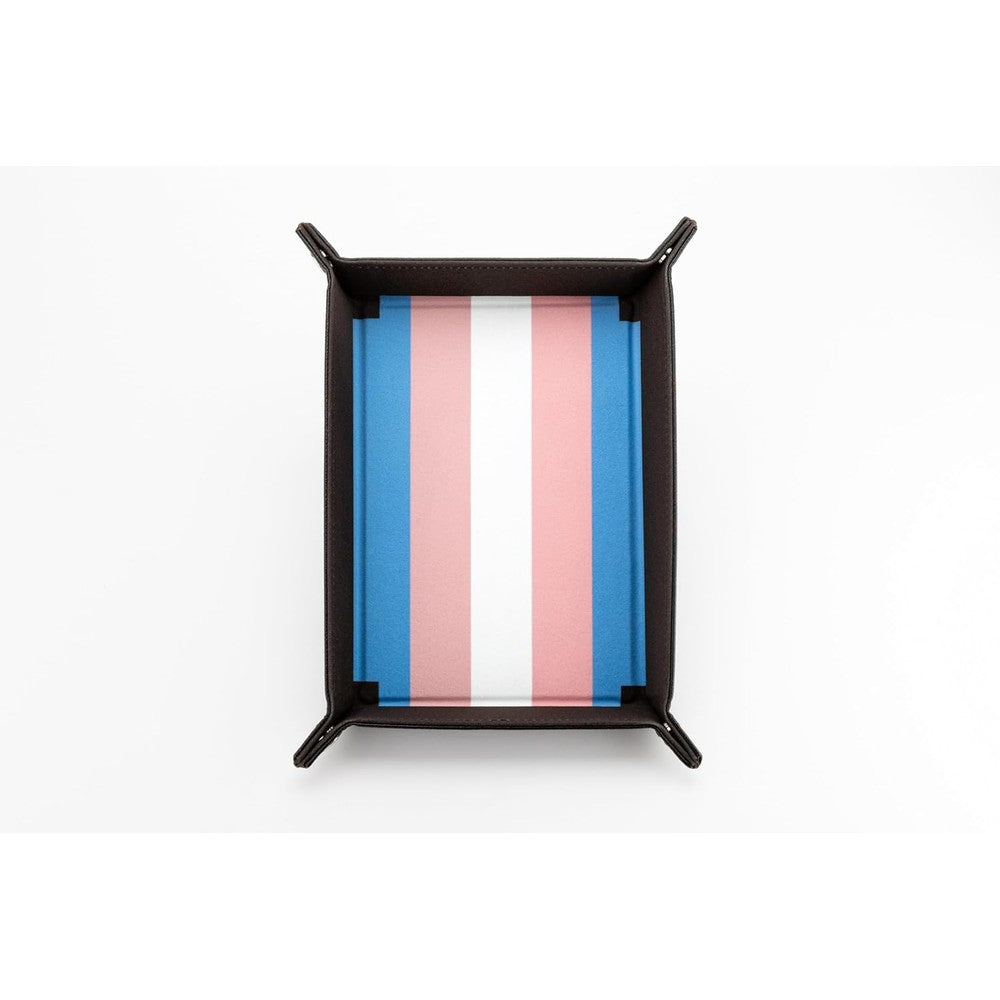 Fanroll: Pride Fold Up Velvet Dice Tray: Transgender