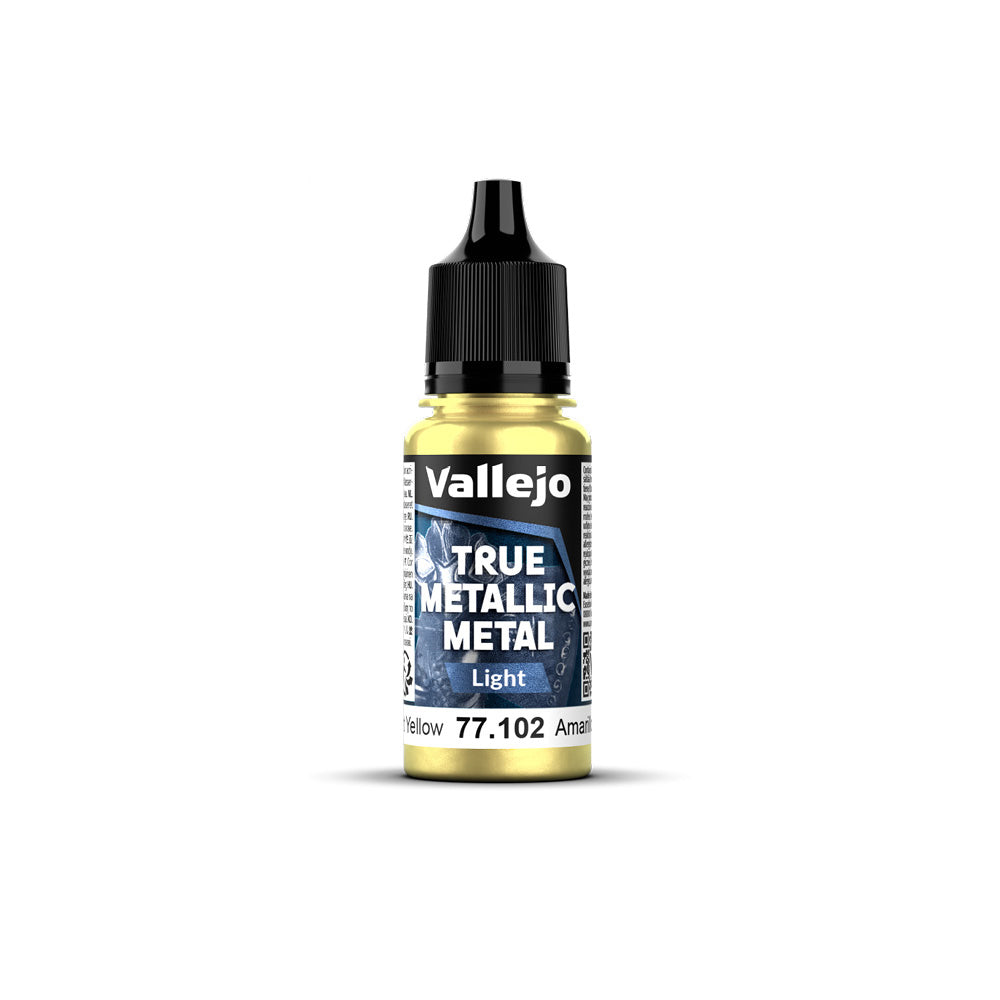 Vallejo - True Metallic Metal - Radiant Yellow 18ml