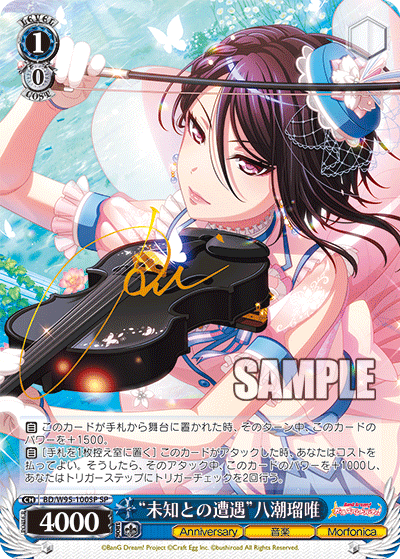 Weiss Schwarz - "Unknown Encounter" Rui Yashio BD/W95-100SP SP Foil & Signed (JPN)