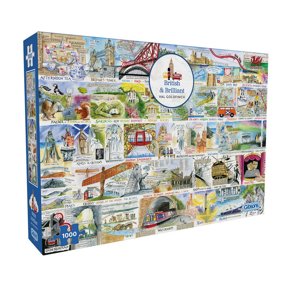 Puzzle - Gibsons - British & Brilliant 1000Pc
