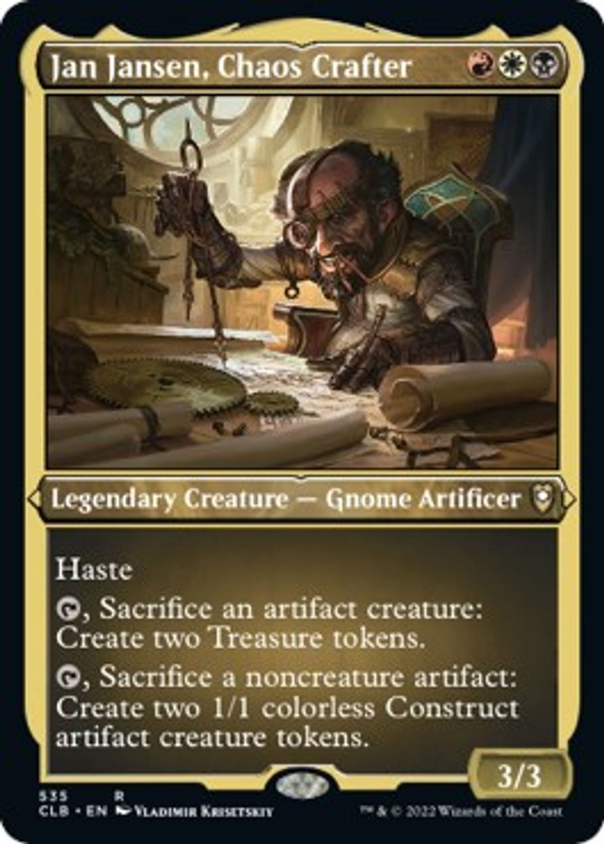 Jan Jansen, Chaos Crafter (Foil Etched) - Commander Legends: Battle for Baldur's Gate