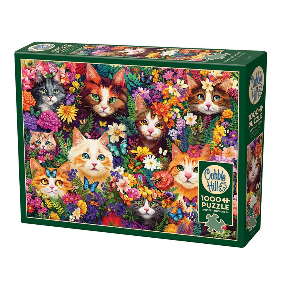 Puzzle - Cobble Hill - Blooming Whiskers 1000Pc