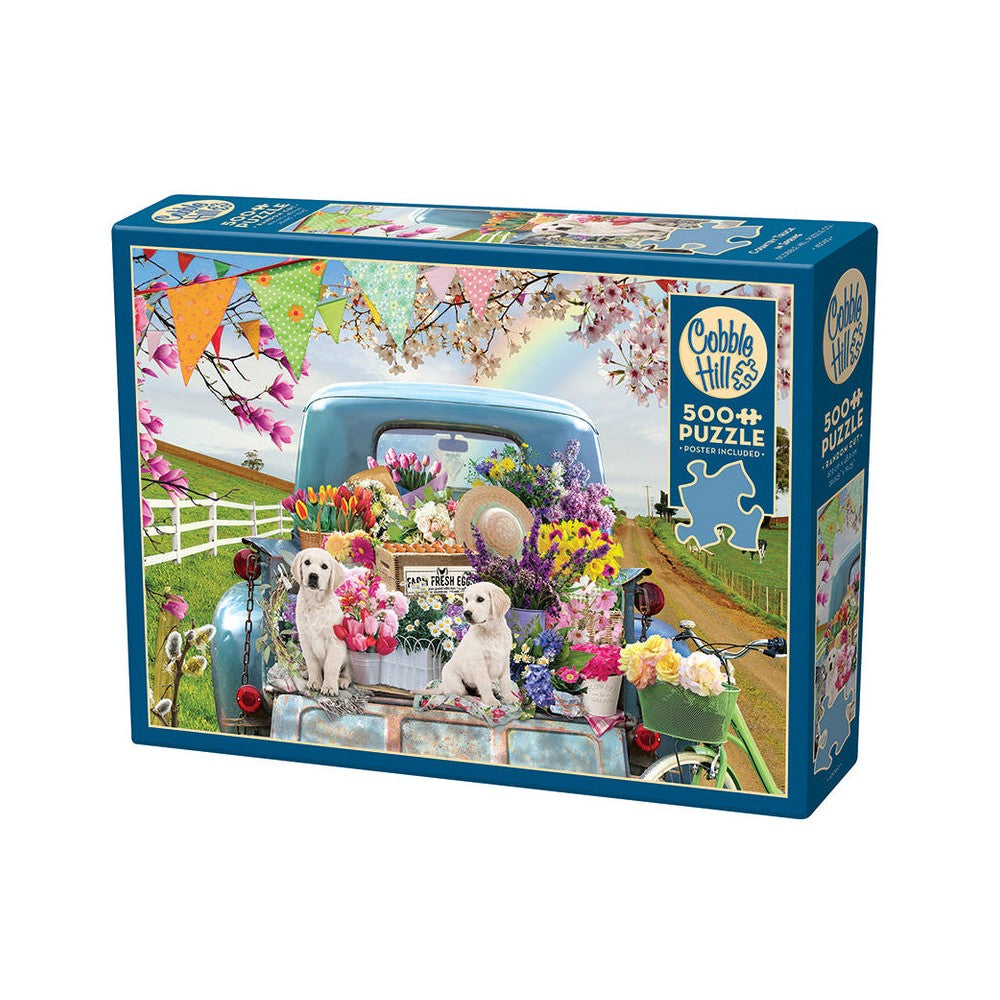 Puzzle - Cobble Hill - Country Truck In Spring 500Pc