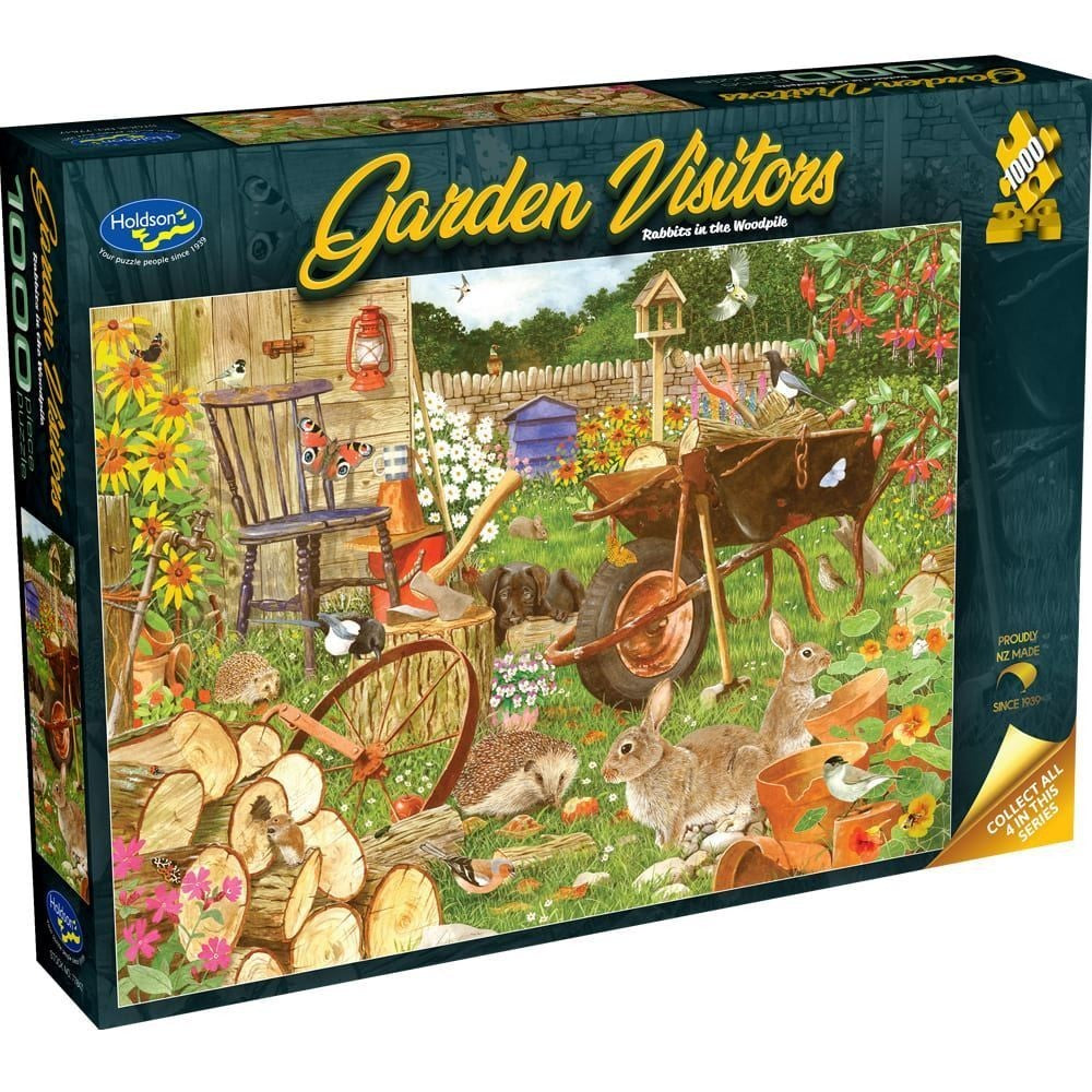Puzzle - Holdson - Garden Visitors Rabbits 1000Pc