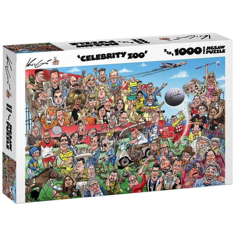 Puzzle - Mark Knight's Celebrity Zoo #1, 1000pc