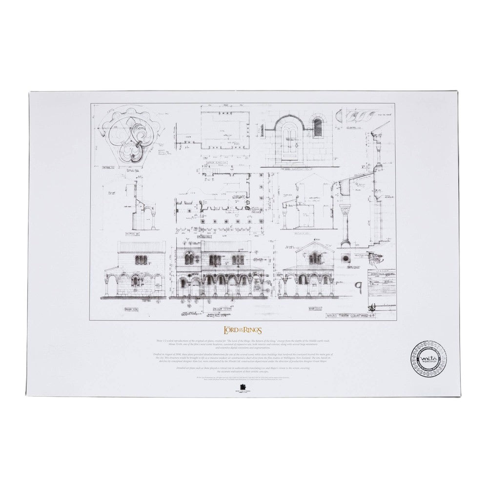 WETA - The Lord of the Rings Trilogy - Blueprint - The Courtyard of Minas Tirith
