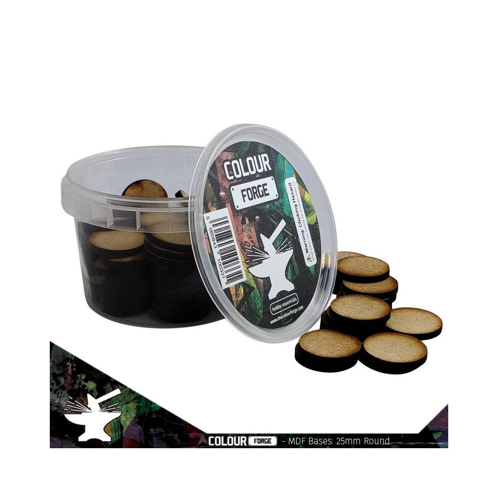 The War Hub - MDF Bases - 25mm Round (100)