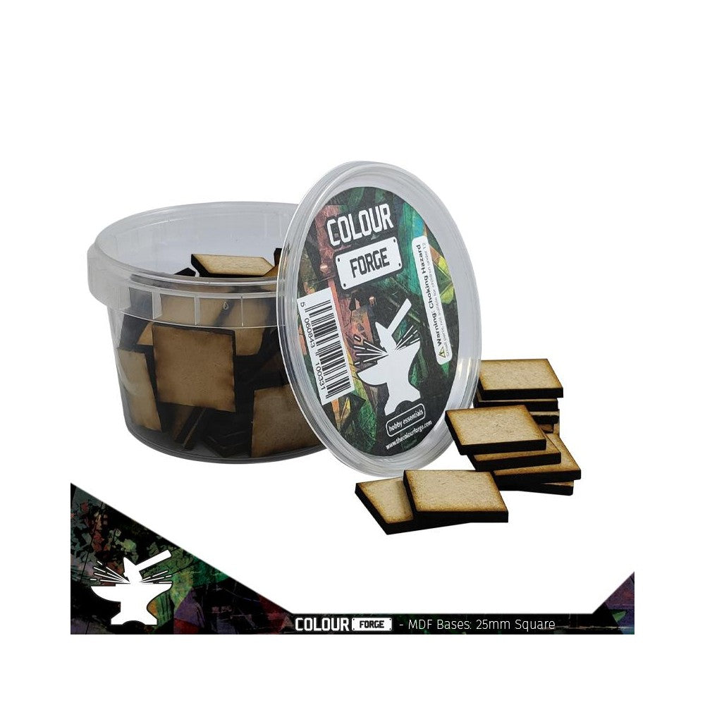 The War Hub - MDF Bases - 25mm Square (70)