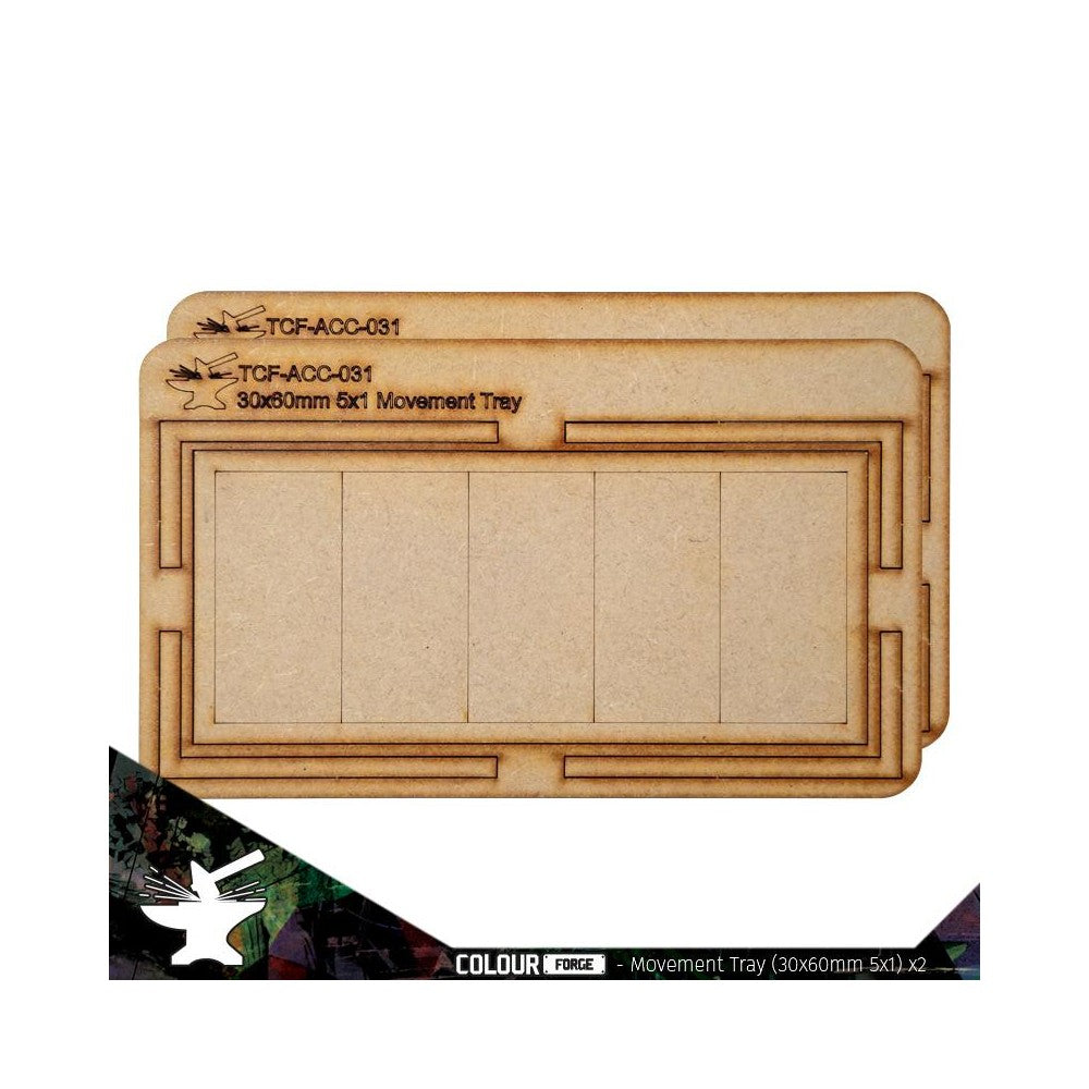 The War Hub - Movement Tray 30x60mm (5 x 1)