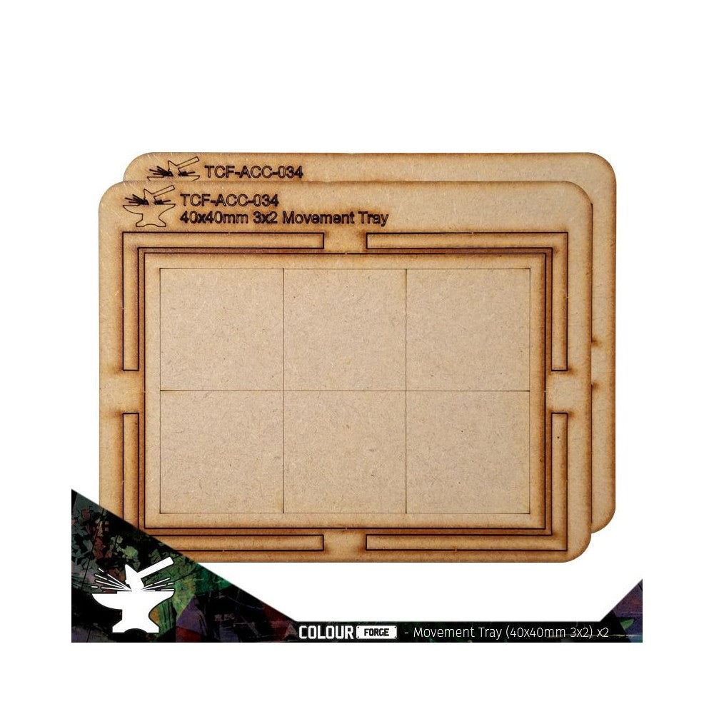 The War Hub - Movement Tray 40mm (3 x 2)