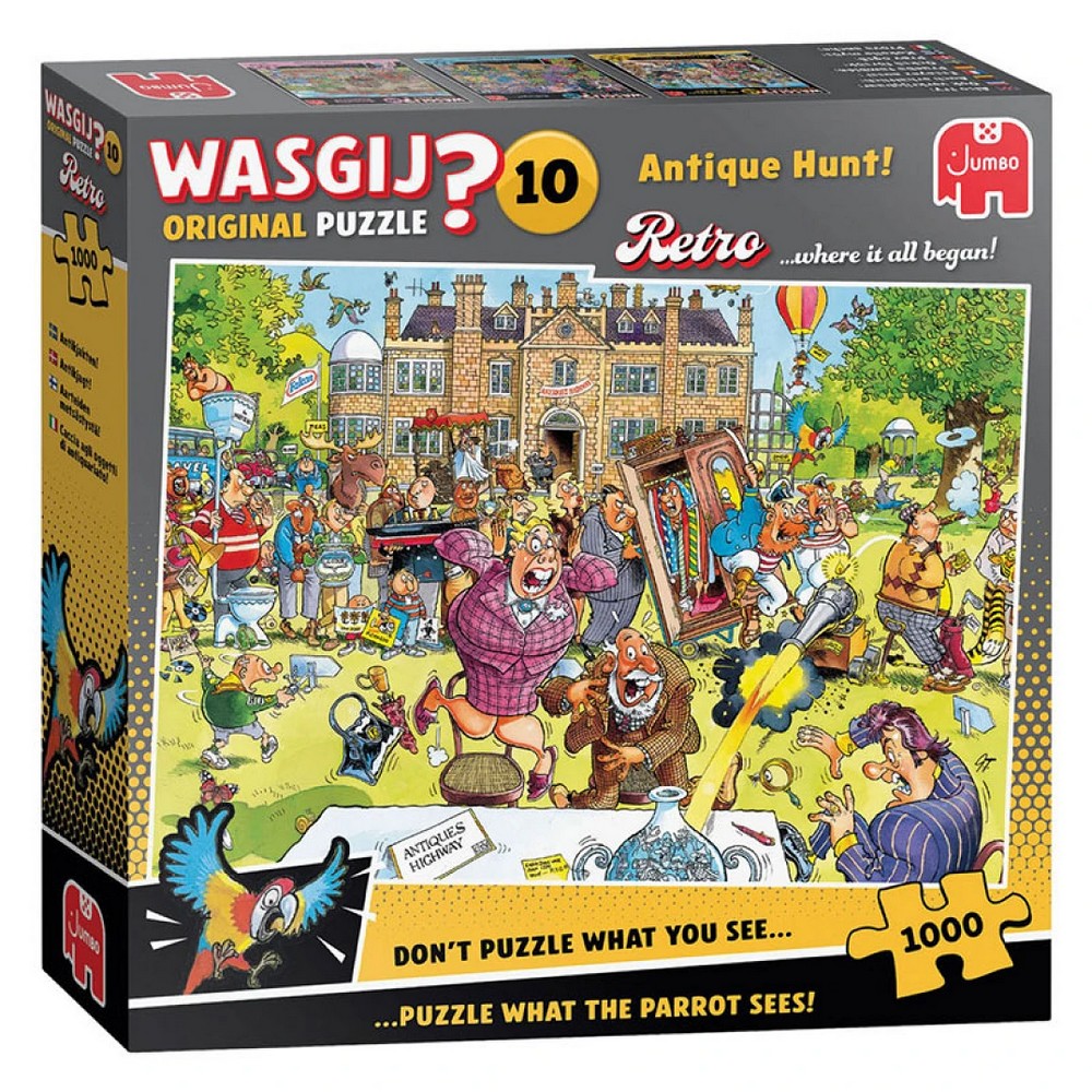 Puzzle - Wasgij? - Retro Original #10 Antique Hunt (Square Box)