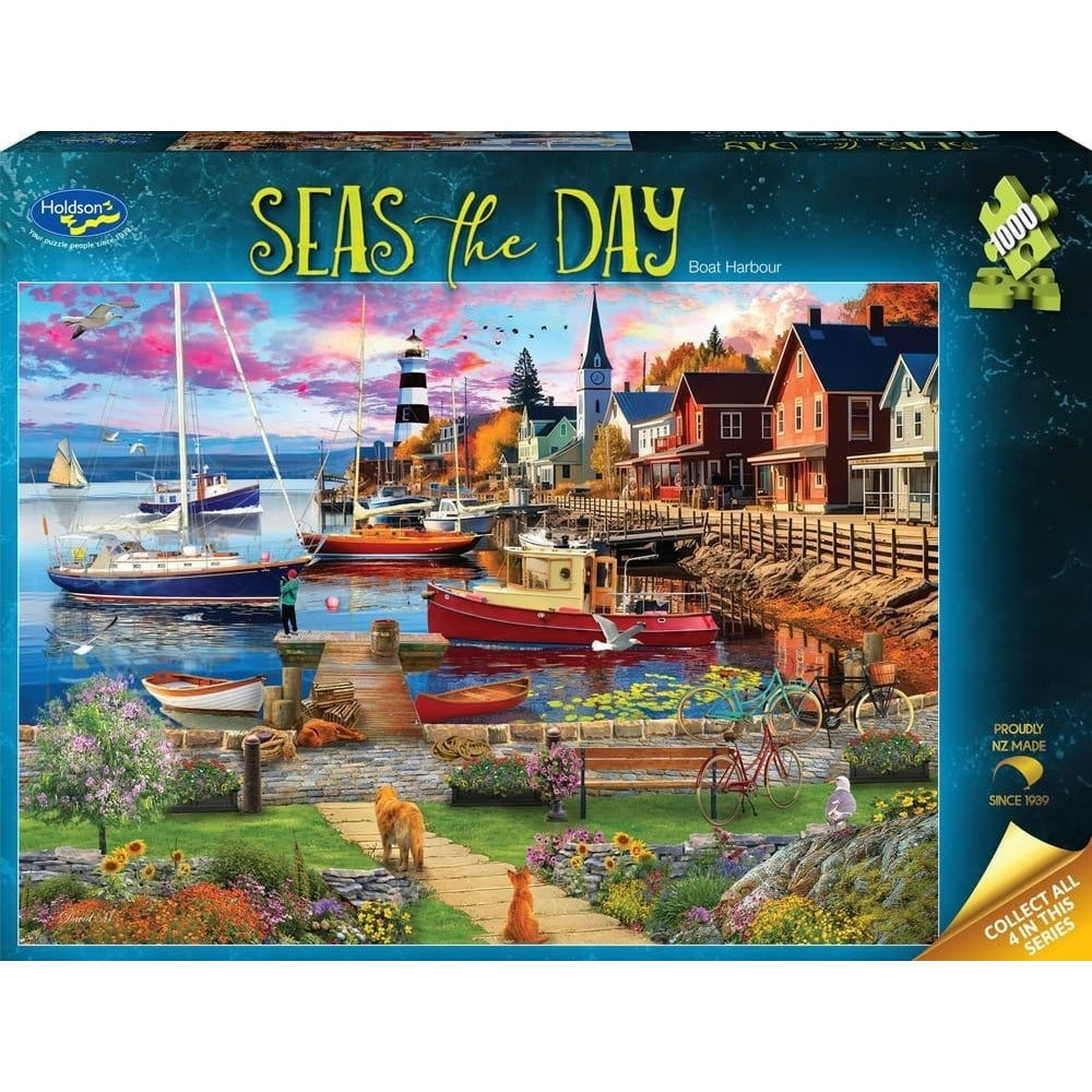 Puzzle - Holdson - Seas the Day, Boat Harbour - 1000Pc