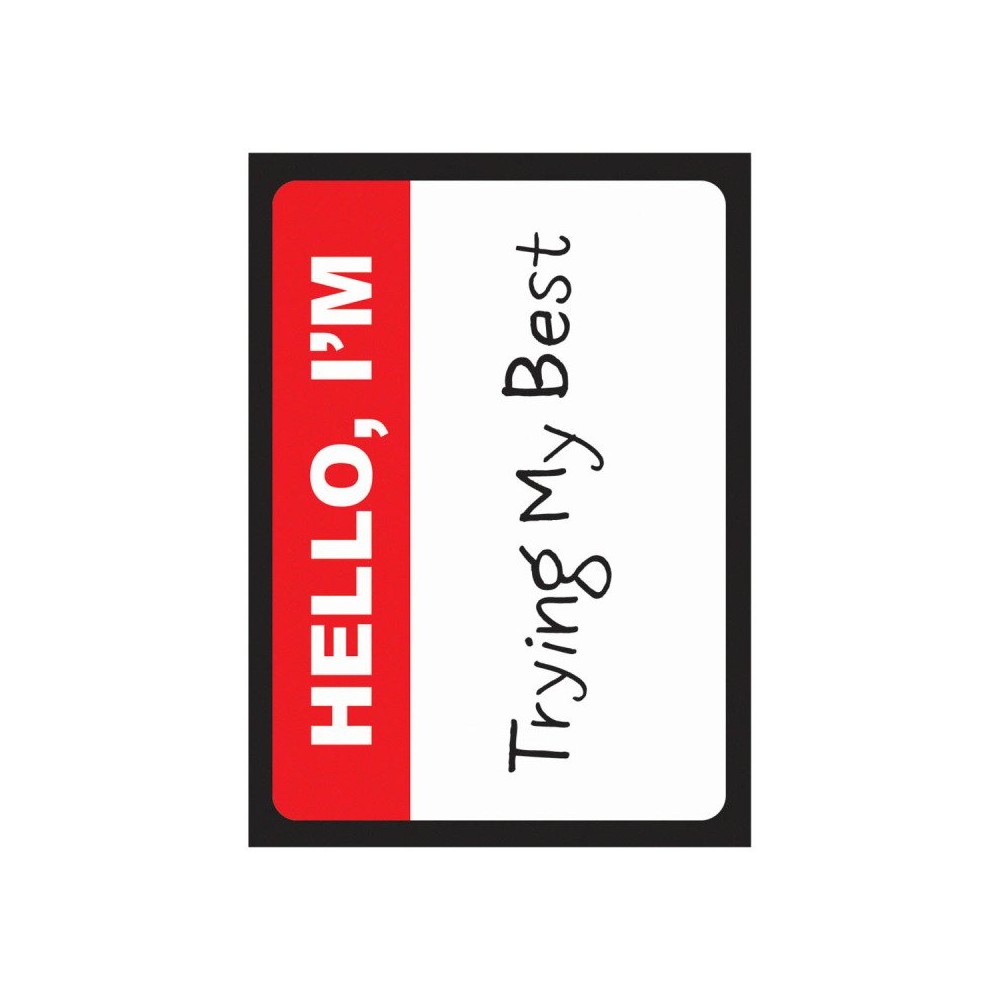 Ultra Pro: LE16943 I'm Trying - Double-Matte White Core Sleeves