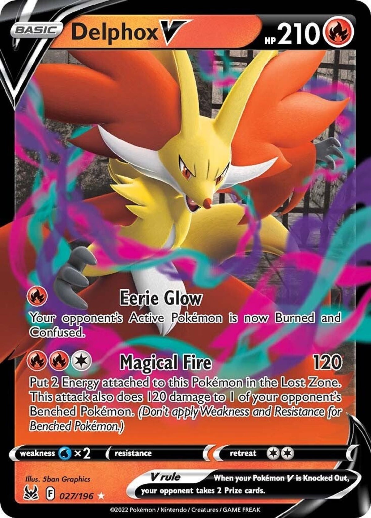Delphox V - SWSH11: Lost Origin