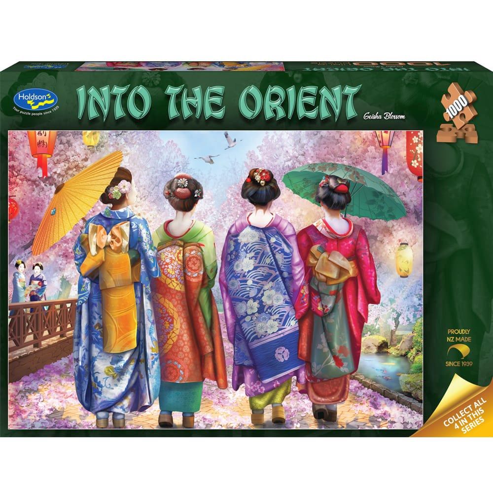 Puzzle - Holdson - Into the Orient - 1000pc Puzzle - Giesha Blossom