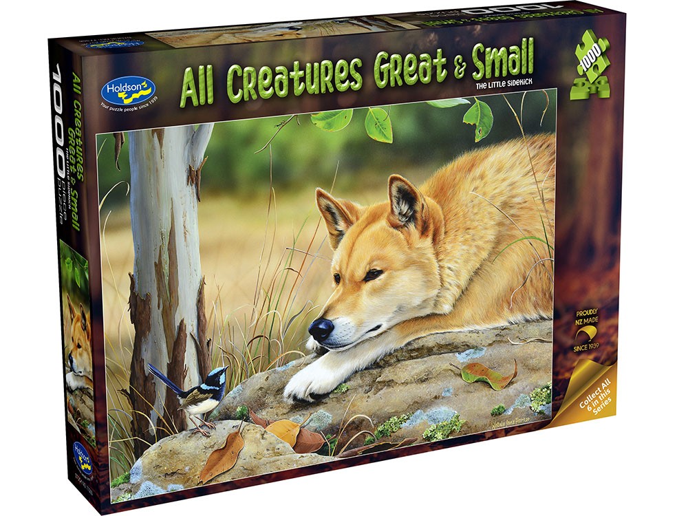 Puzzle - Holdson - All Creatures Great & Small - 1000pc Puzzle - Little Sidekick