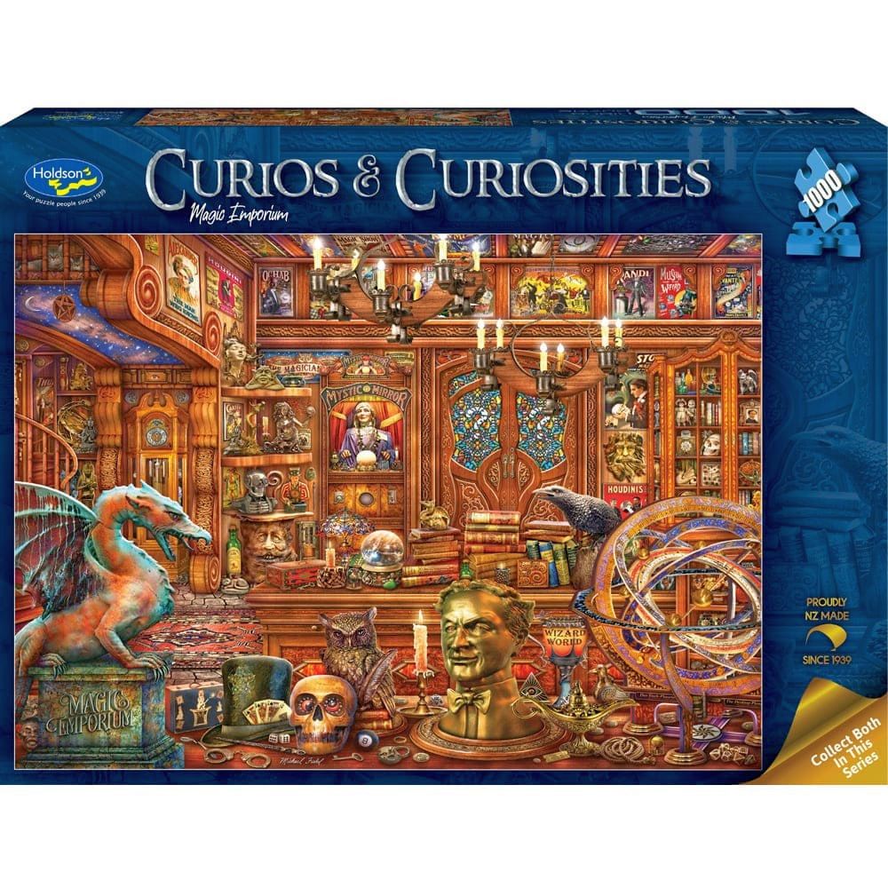 Puzzle - Holdson - Curios & Curiosities - 1000pc Puzzle - Mr Curio Magic Empori