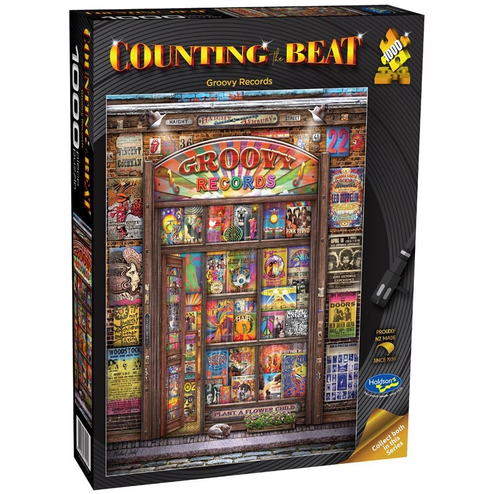 Puzzle - Holdson - Counting the Beat - 1000pc Puzzle - Groovy Records