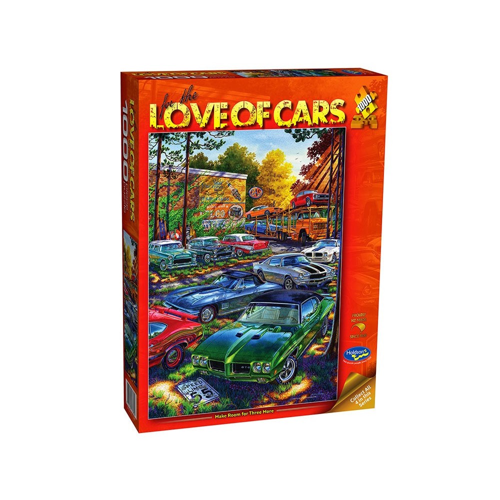 Puzzle - Holdson - For the Love of Cars - 1000pc Puzzle - Make Room For 3