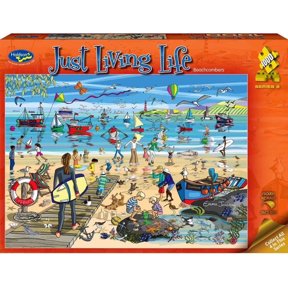 Puzzle - Holdson - Just Living Life S2 - 1000pc Puzzle - Beachcombers