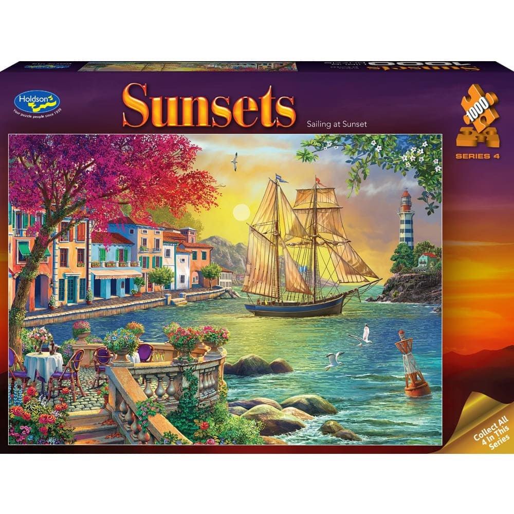 Puzzle - Holdson - Sunsets S4 - 1000pc Puzzle - Sailing At Sunset