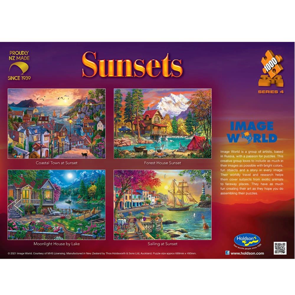 Puzzle - Holdson - Sunsets S4 - 1000pc Puzzle - SET OF FOUR (Master)