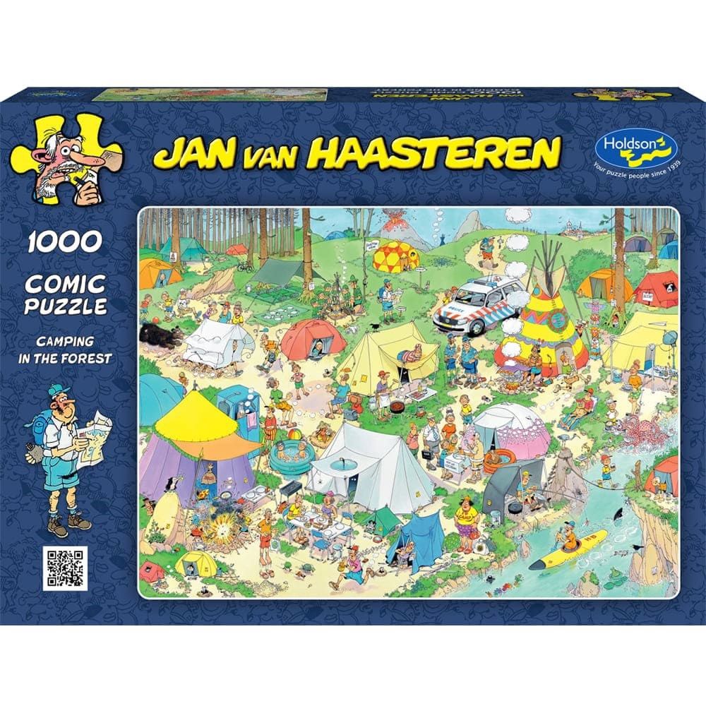 Puzzle - Holdson - Van Haasteren - 1000pc Puzzle - Camping In Forest