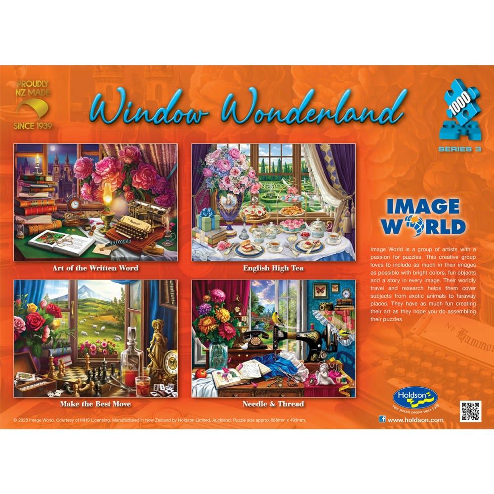 Puzzle - Holdson - Window Wonderland S3 - 1000pc Puzzle - SET OF FOUR