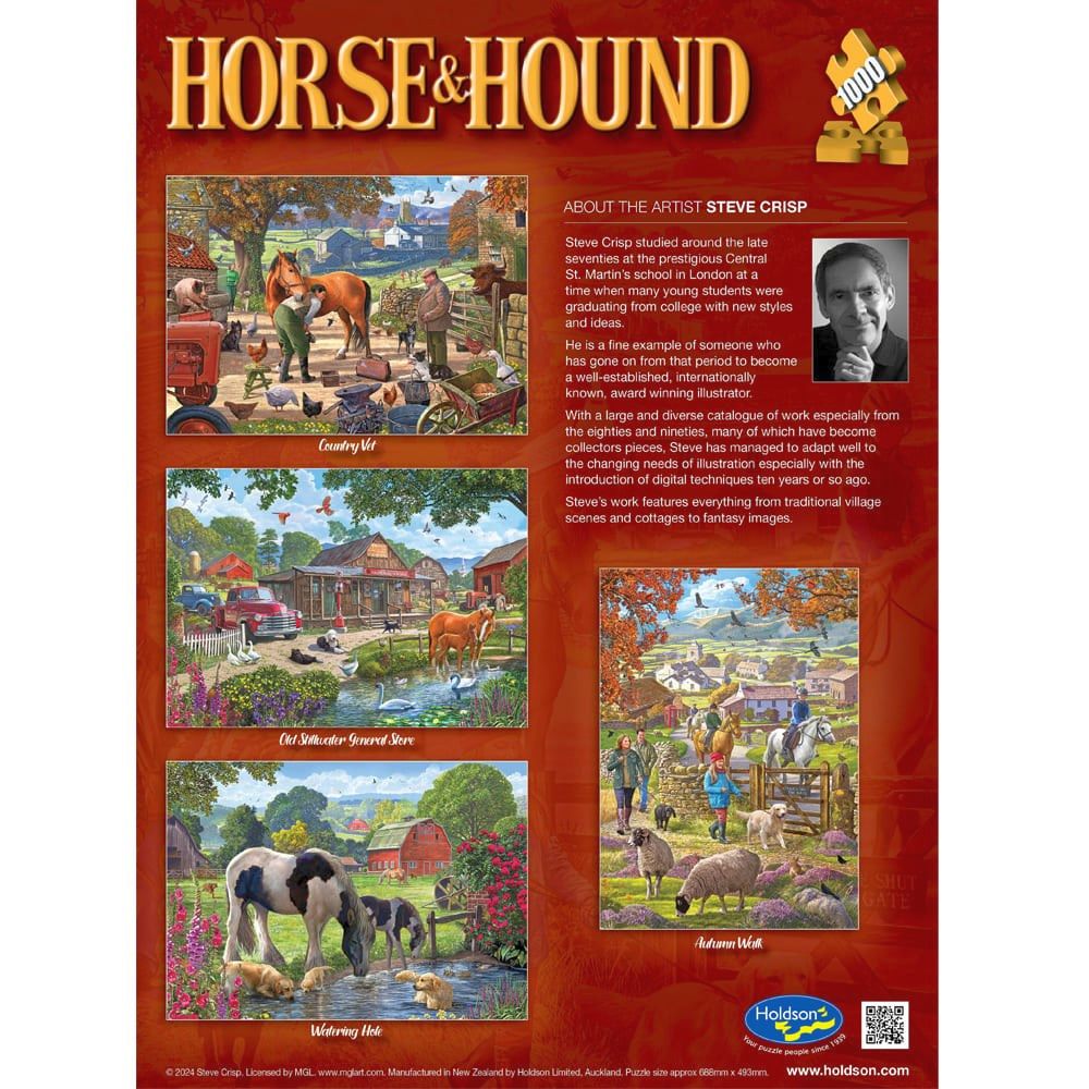Puzzle - Holdson - Horse & Hound - 1000pc Puzzle - SET OF FOUR