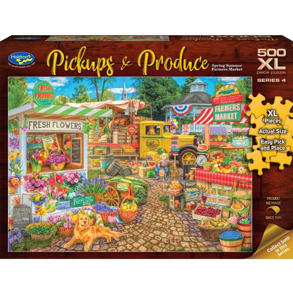 Puzzle - Holdson - Pickups & Produce S4 - 500XLpc Puzzle - Spring Summer Farmers Market