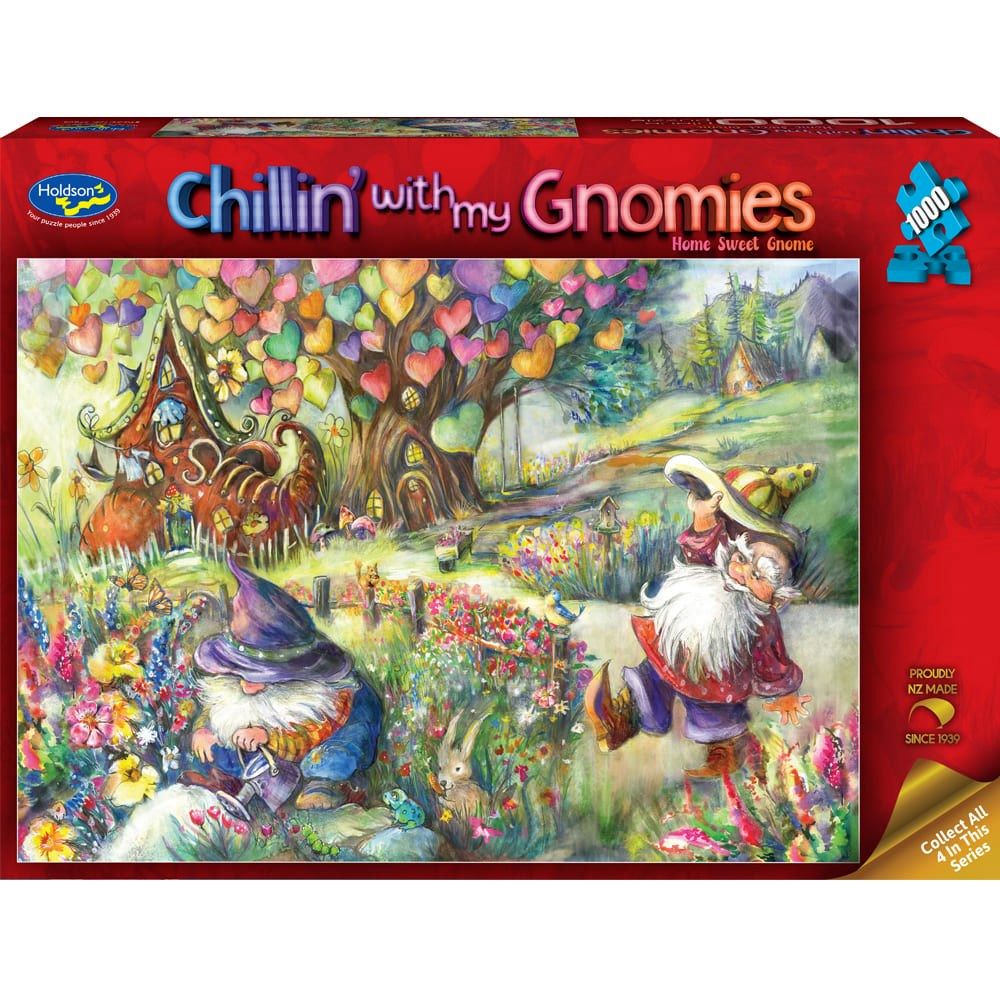 Puzzle - Holdson - Chillin' With My Gnomies - 1000pc Puzzle - Home Sweet Gnome