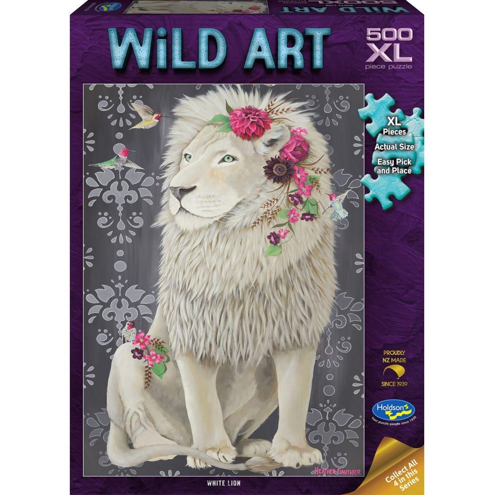 Puzzle - Holdson - Wild Art - 50XLpc Puzzle - White Lion
