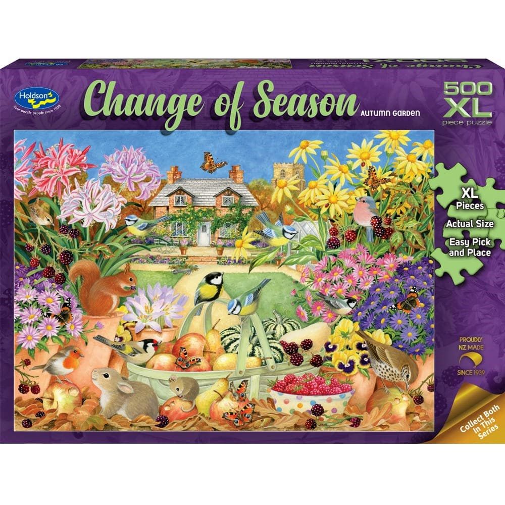 Puzzle - Holdson - Change of Season - 500XLpc Puzzle - Autumn Garden