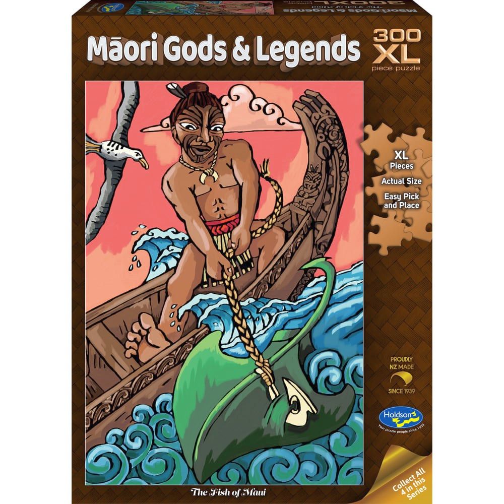 Puzzle - Holdson - Maori Gods & Legends - 300XLpc Puzzle - The Fish of Maui