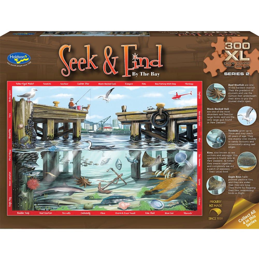 Puzzle - Holdson - Seek & Find S2 - 300XLpc Puzzle - By The Bay