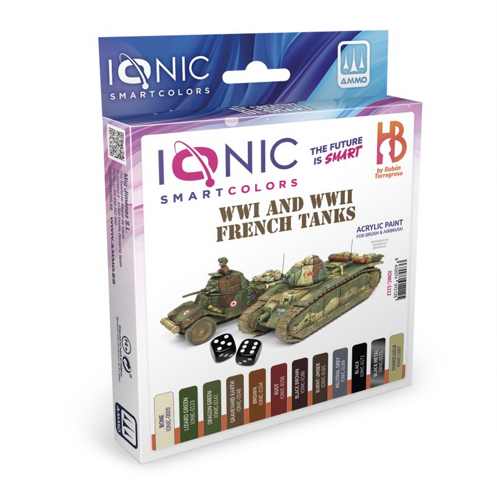 IONIC SMART - WWI and WWII French Tanks Paint Set